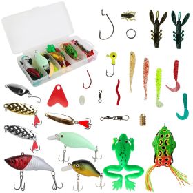 94Pcs Fishing Lures Kit Soft Plastic Fishing Baits Set with Soft Worms Frog Crankbaits Tackle Box for Freshwater and Saltwater to Bait Bass Trout 94Pcs Fishing Lures Kit Soft Plastic Fishing Baits Set with Soft Worms Frog Crankbaits Tackle Box for Freshwater and Saltwater to Bait Bass Trout